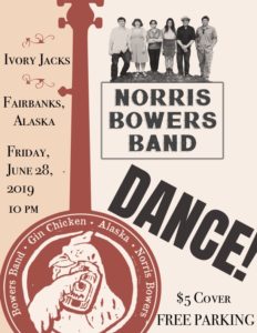 cover art for the gin chicken album by the norris bowers band